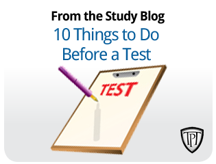 10 Things to do before a test